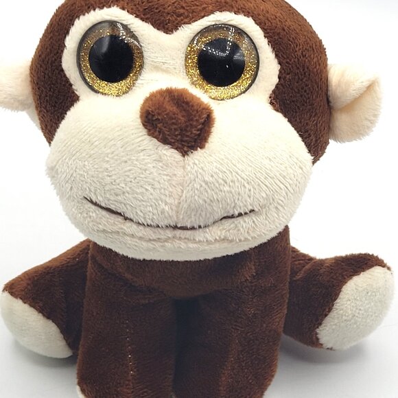 Midwood Brands Big Eyed Brown Monkey Plush Softie Toy Animal Collectible - Picture 2 of 9